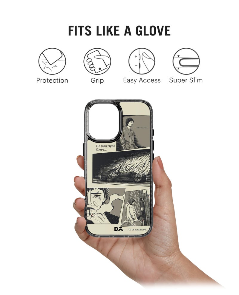 DailyObjects Case for iPhone 16 Compatible with Mag-Safe Wireless Charging, Stride 2.0 K3 Hollow Victory Slim Shockproof Back Cover with Inner Magnetic Ring - Image 3