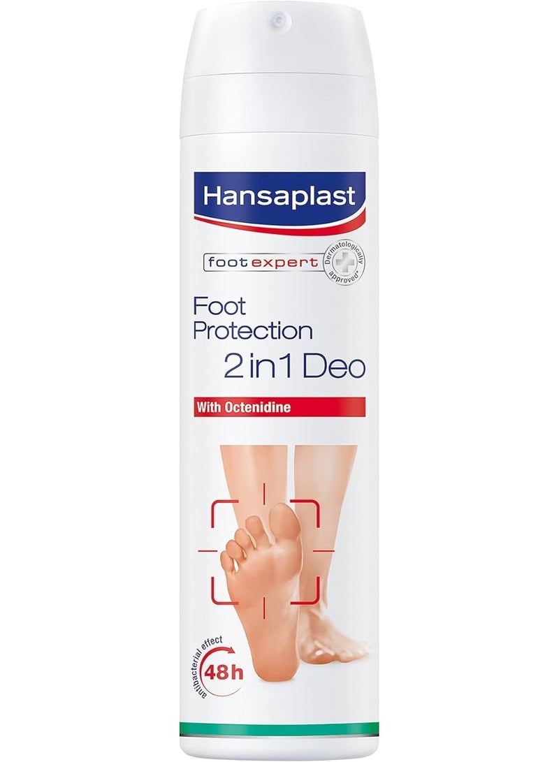 Hansaplast Foot Protection 2In1 Deo Antibacterial Spray, 150Ml