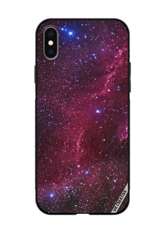 Protective Case Cover For Apple iPhone XS Max Galaxy Stars Space Design Multicolour