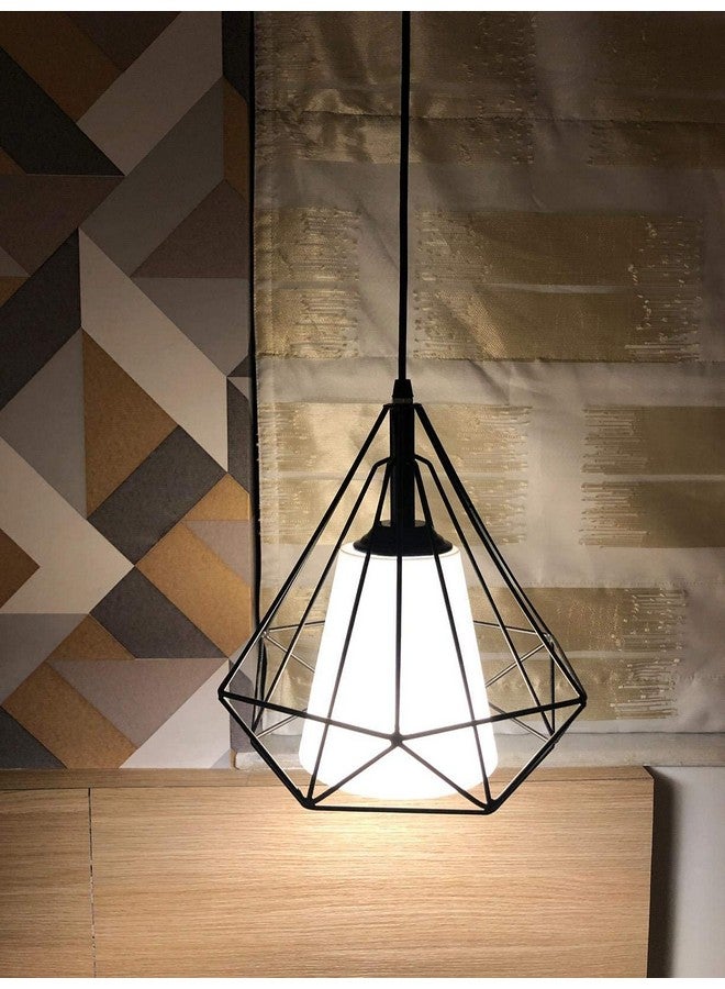 DarkVision Black Hanging Lights for Living Room/Pendant Lights for Ceiling/Hanging Lamps for Home Decoration/Decorative Hanging Lights,Metal (Diamond White (Without Bulb) - Image 4