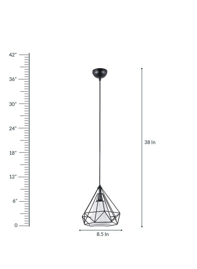DarkVision Black Hanging Lights for Living Room/Pendant Lights for Ceiling/Hanging Lamps for Home Decoration/Decorative Hanging Lights,Metal (Diamond White (Without Bulb) - Image 5