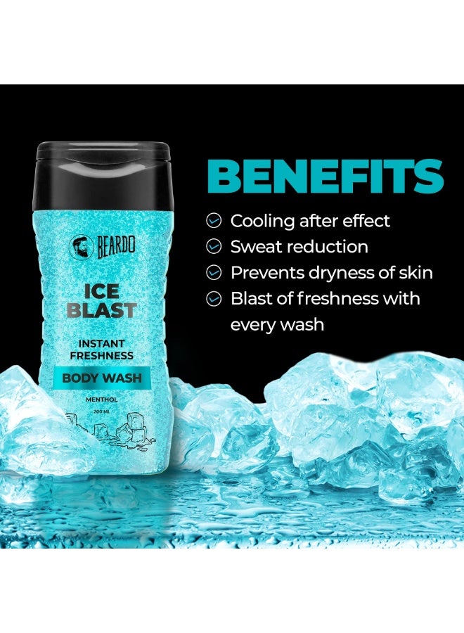 Beardo Ice Blast Body Wash tick Cooling after effect tick Prevents dryness of skin tick Intense hydration tick Blast of freshness with every wash - Image 3