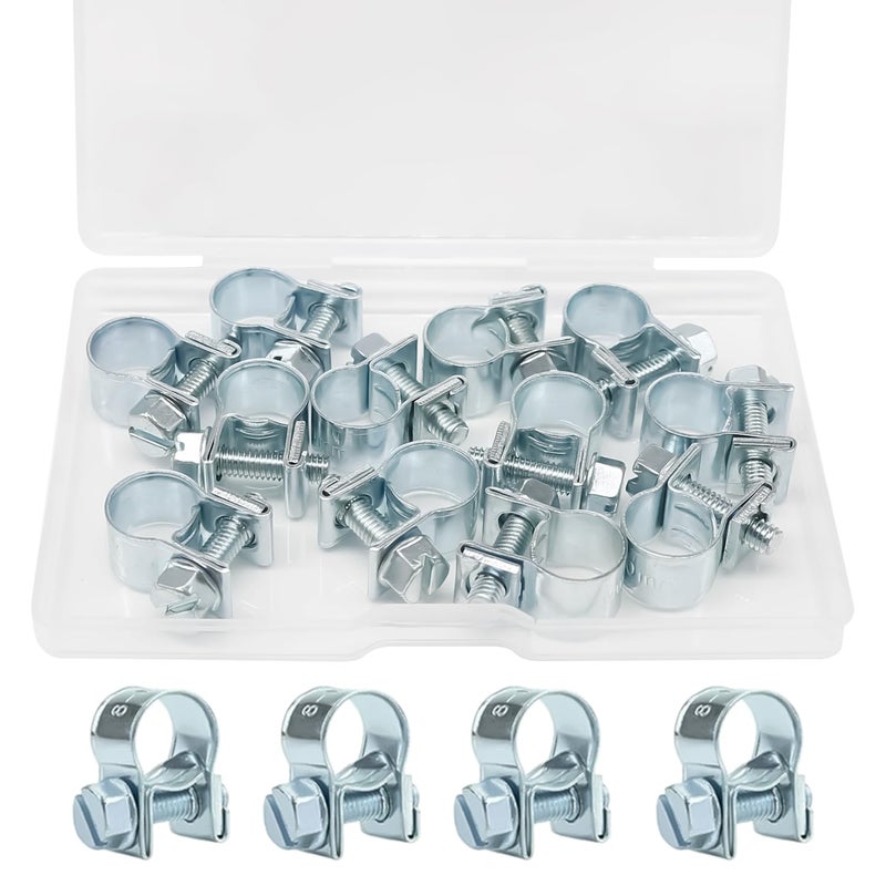 zDwfDc 12PCS 810mm Fuel Line Clamp 5161332 Fuel Line Hose Clamps for Automotive Diesel Petrol Pipe DD025810 - Image 3