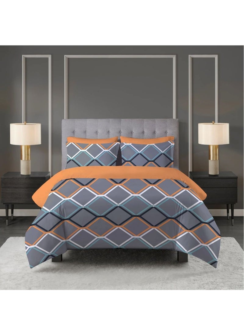 DANUBE HOME - Windsor Reversible Comforter Single 150x220cm Grey (SDC 4877) - Image 1