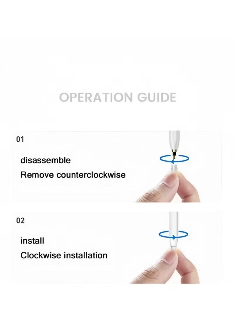 Wireless passive stylus, fast charging, ergonomic design, stylus for iPad, supports palm anti-misoperation, applicable to (2018-2022) Apple iPad Pro 11/12.9 inches, iPad 10th/9th/8th/7th/6th generation, iPad Air 5th/4th/3rd generation, iPad Mini 6th/5th generation - Image 4