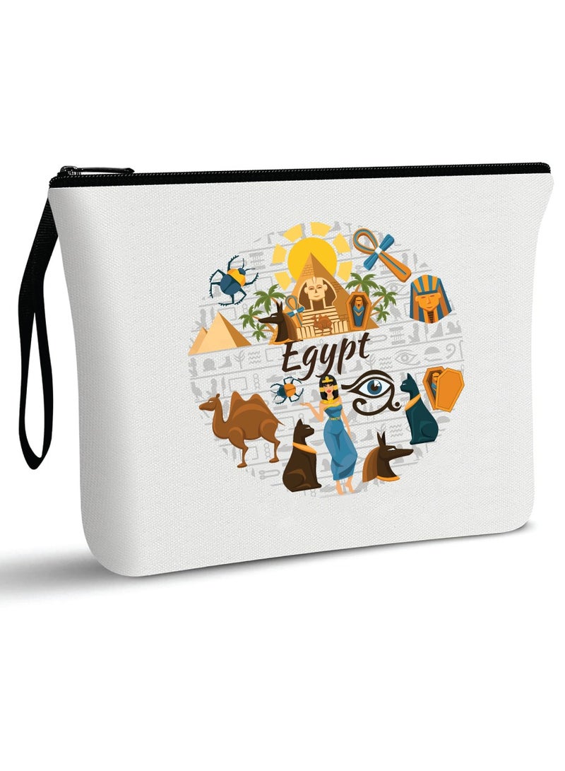 حقيبة مستحضرات التجميل لليوم الوطني المصري - مصر مع حقيبة المكياج هذه - مثالية لعيد الاستقلال المصري مع حقيبة مستحضرات التجميل الأنيقة هذه - هدية لأي مصري - Image 1