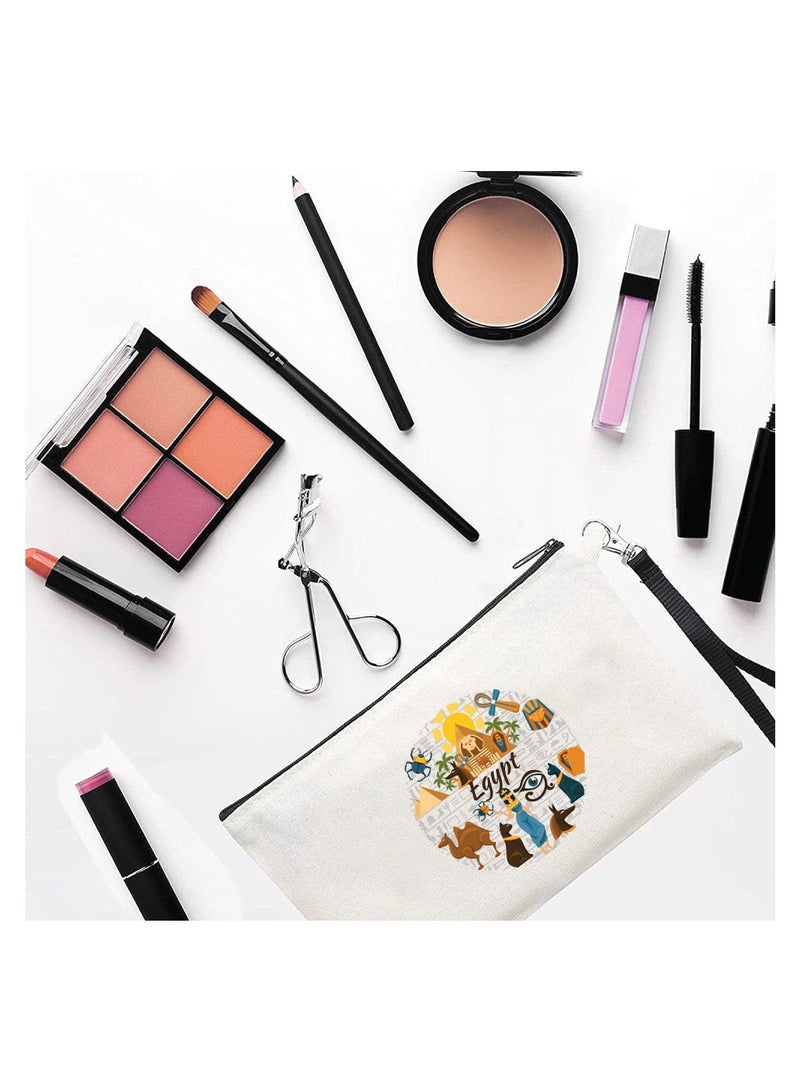 حقيبة مستحضرات التجميل لليوم الوطني المصري - مصر مع حقيبة المكياج هذه - مثالية لعيد الاستقلال المصري مع حقيبة مستحضرات التجميل الأنيقة هذه - هدية لأي مصري - Image 2