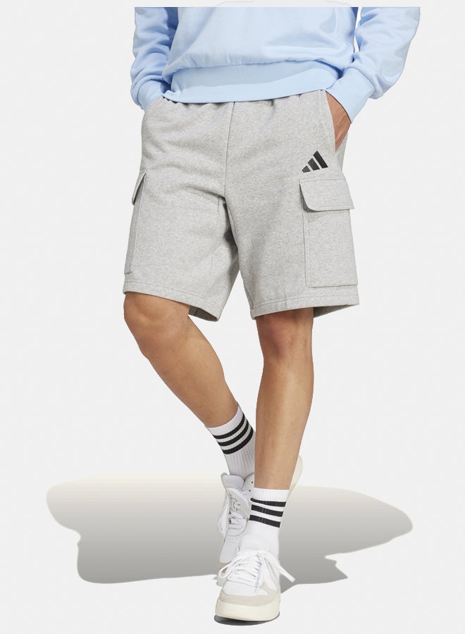 Adidas essentials feelcozy fleece cargo men's shorts  - Image 1