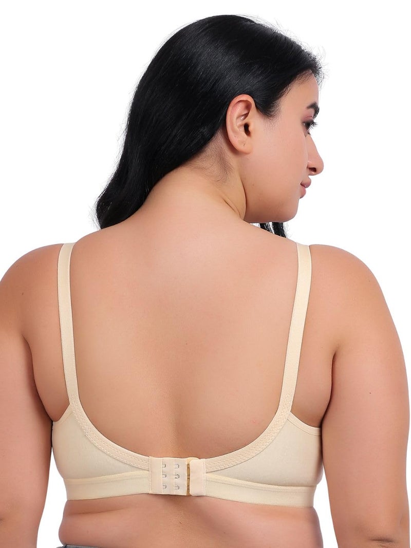 Fabme Women's Nursing, Maternity, Feeding, Seamless Bra (Color: Skin, Size: 34C, Pack of 1) - Image 2