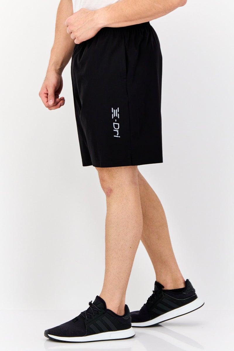RBX Men Sportswear Fit Drawstring Outdoor Shorts, Black  - Image 4