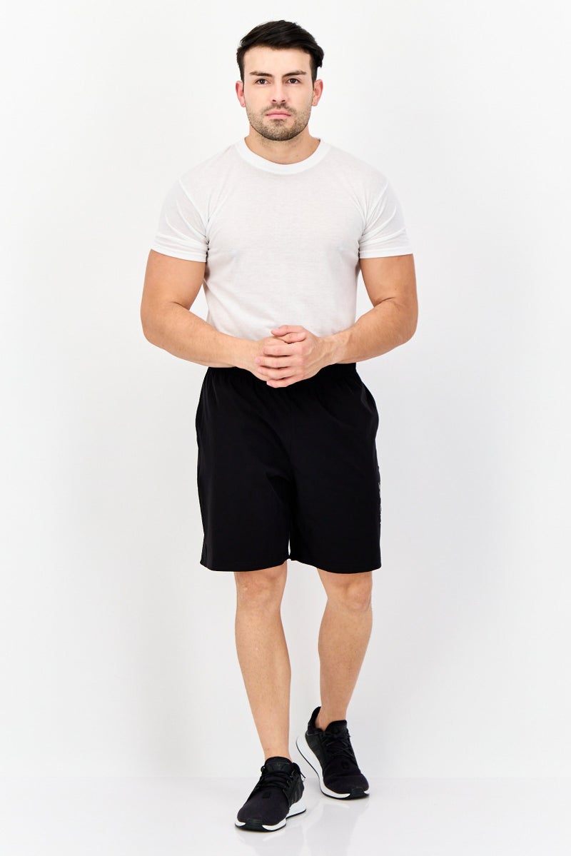RBX Men Sportswear Fit Drawstring Outdoor Shorts, Black  - Image 3