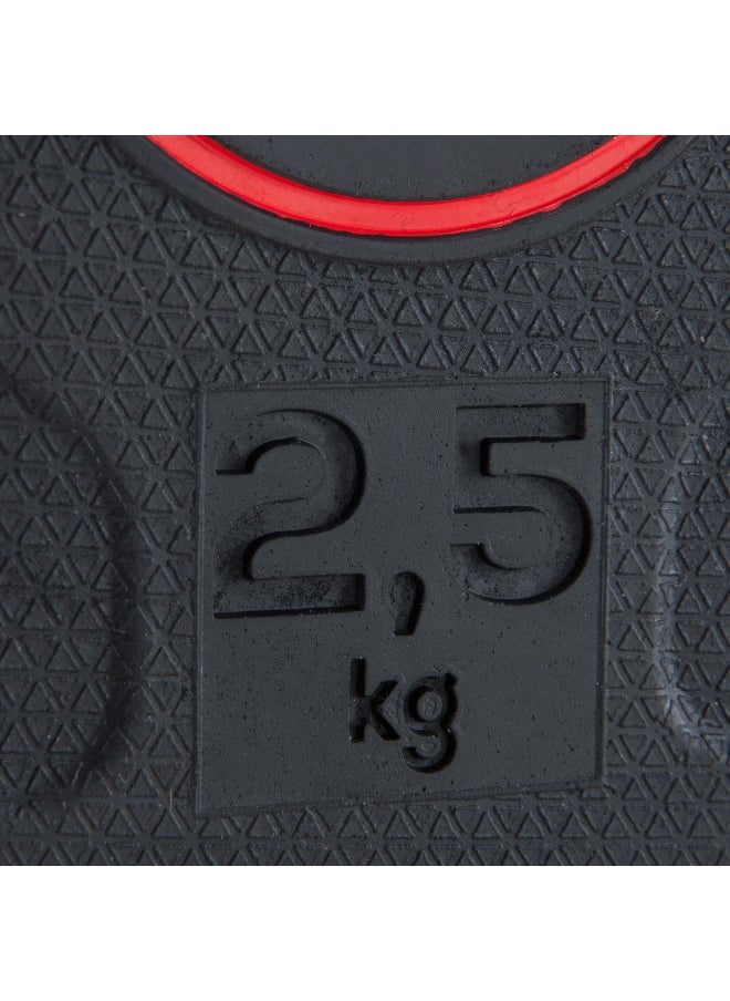 CORENGTH CORENGTH BY DECATHLON,Rubber Weight Training Disc Weight - 2.5 Kg 28 Mm  - Image 2