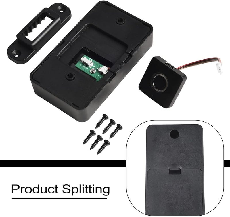 Smart Biometric Fingerprint Cabinet Lock 10 Fingerprints Keyless Privacy Drawer Wardrobe Child Safety Electric Lock - Image 4