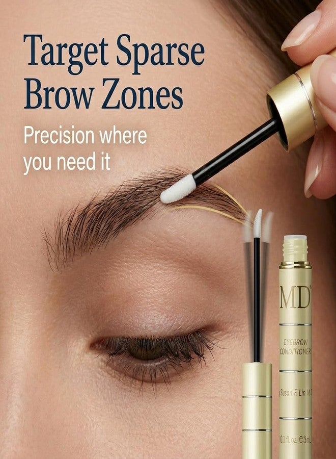 MD® Eyebrow Serum for Thicker Brows, Physician-Formulated Peptide Treatment for Sparse Arches, Biotin and Marine Extract Formula, 3mL - Image 5