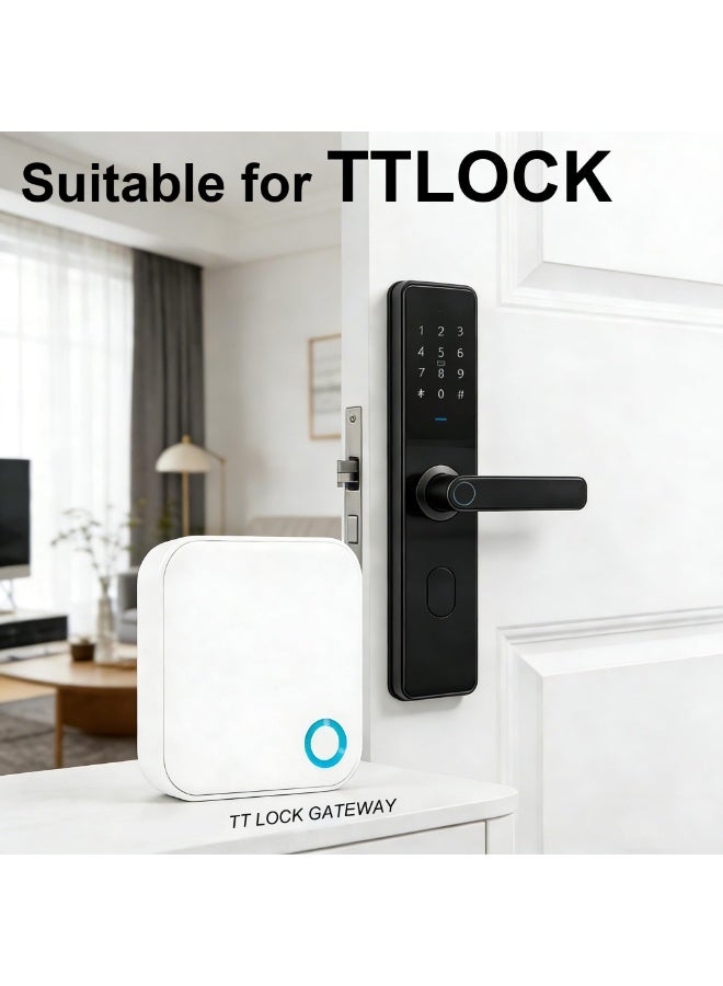 KISSUN G5 Gateway for TTLOCK Smart Door Locks, Dual Band 2.4GHz and 5GHz WiFi, Remote Access Control, Real-Time Monitoring, White - Image 4