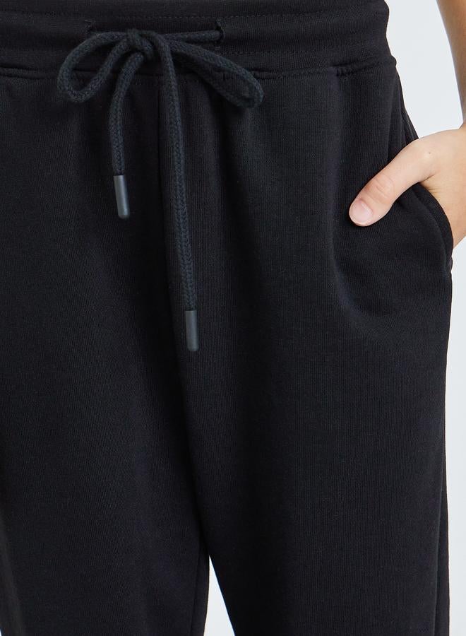 Styli Kids Black Cotton Joggers - Image 4