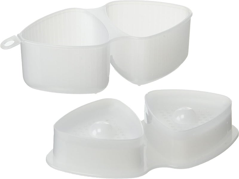 JapanBargain 1761, Japanese Sushi Mold Rice Ball Maker, Triangle Shape, Non Stick, White Color, Made in Japan - Image 2