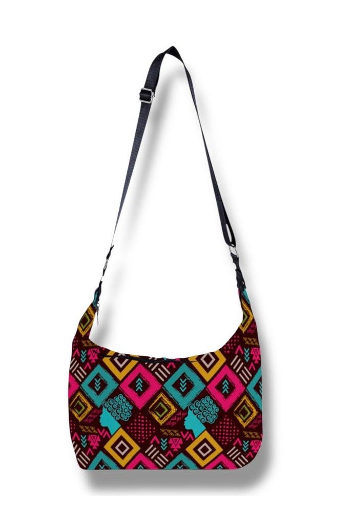 Women’s Crossbody Bag with Colorful Geometric Print – Modern Design for a Vibrant Everyday Look - Image 1