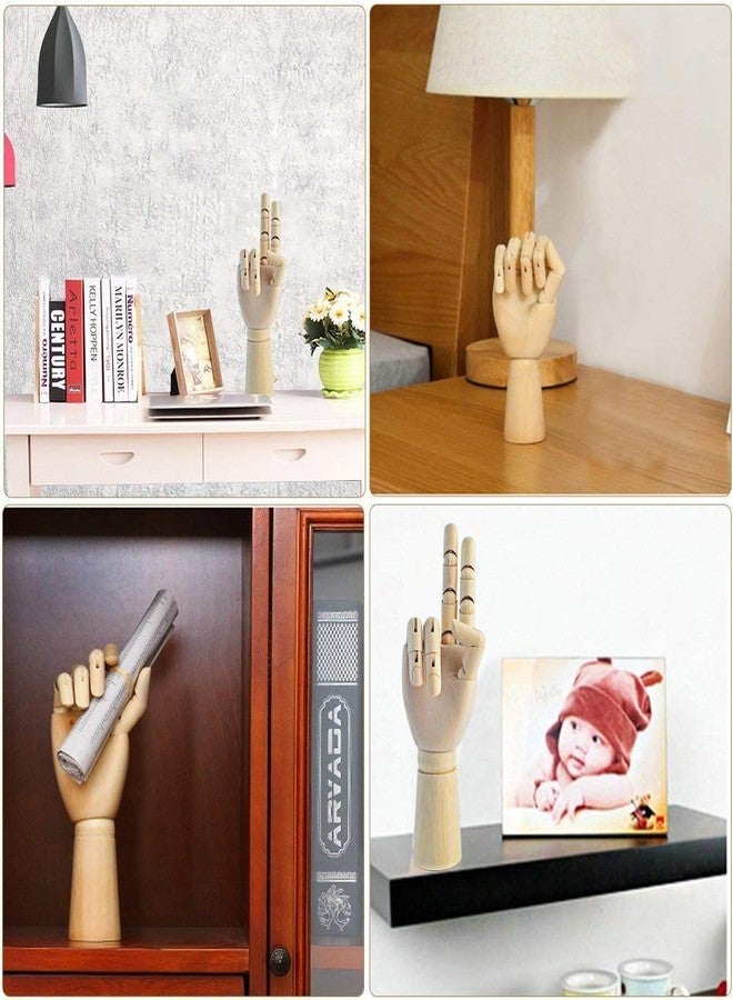 Chrome Wooden Art Mannequin Hand Model - Perfect for Drawing, Sketch, etc.(Male Hand) Size-12"Inch - Image 4