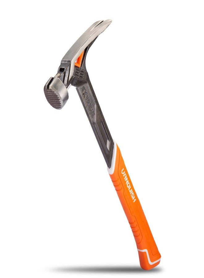 VANQUISH 0528 Anti-Vibration Hammer, One-Piece Forged with Magnetic Nail Holder, Milled Striking Face, Soft Grip Handle, 22oz - Image 1