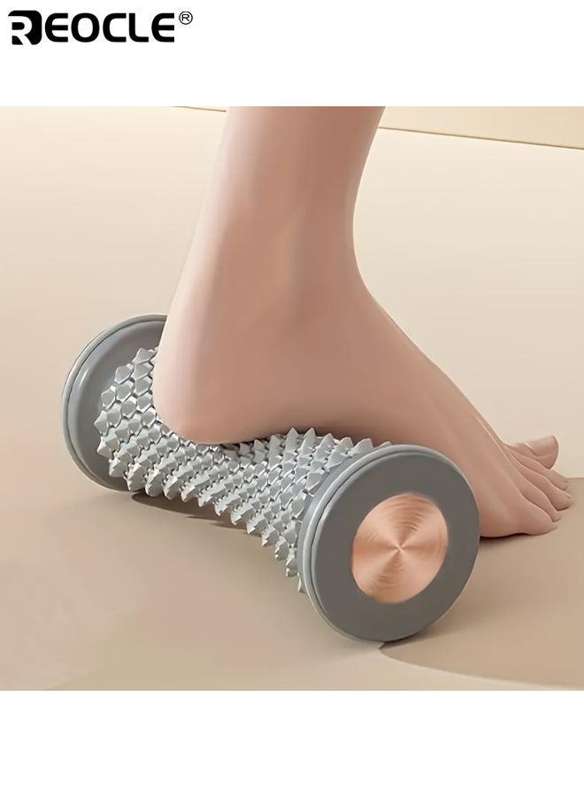 REOCLE Easy-Roll Foot Fascia Relief Wheels Ergonomic Massage Roller Trigger Point Reflexology Tool PVC Material Foot Massager for Muscle Relaxation Yoga and Arch Support - Image 1