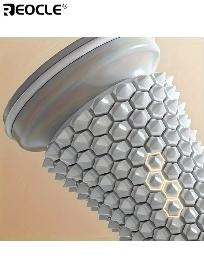 REOCLE Easy-Roll Foot Fascia Relief Wheels Ergonomic Massage Roller Trigger Point Reflexology Tool PVC Material Foot Massager for Muscle Relaxation Yoga and Arch Support - Image 5