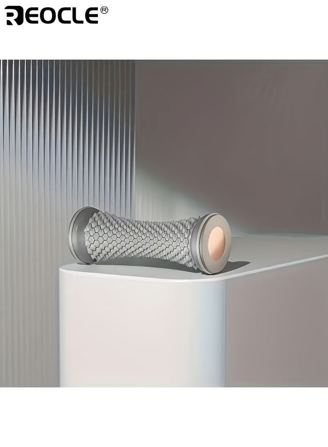 REOCLE Easy-Roll Foot Fascia Relief Wheels Ergonomic Massage Roller Trigger Point Reflexology Tool PVC Material Foot Massager for Muscle Relaxation Yoga and Arch Support - Image 4