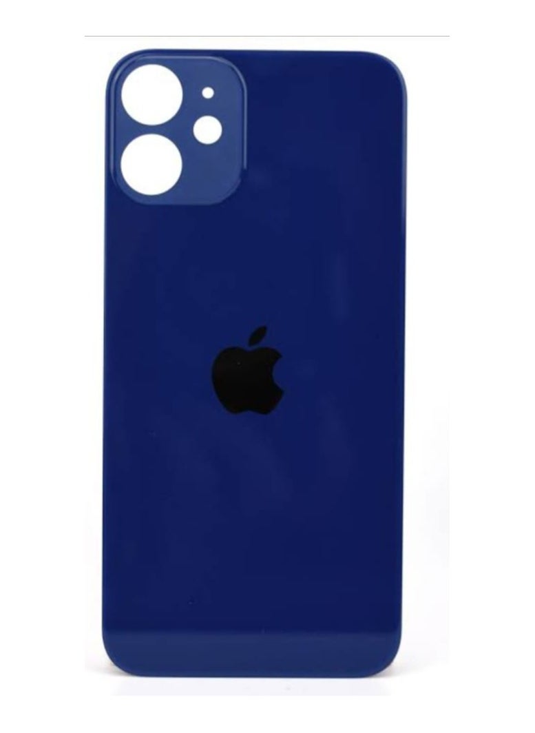Generic - Replacement Back Glass iphone 12 mini blue - Image 1
