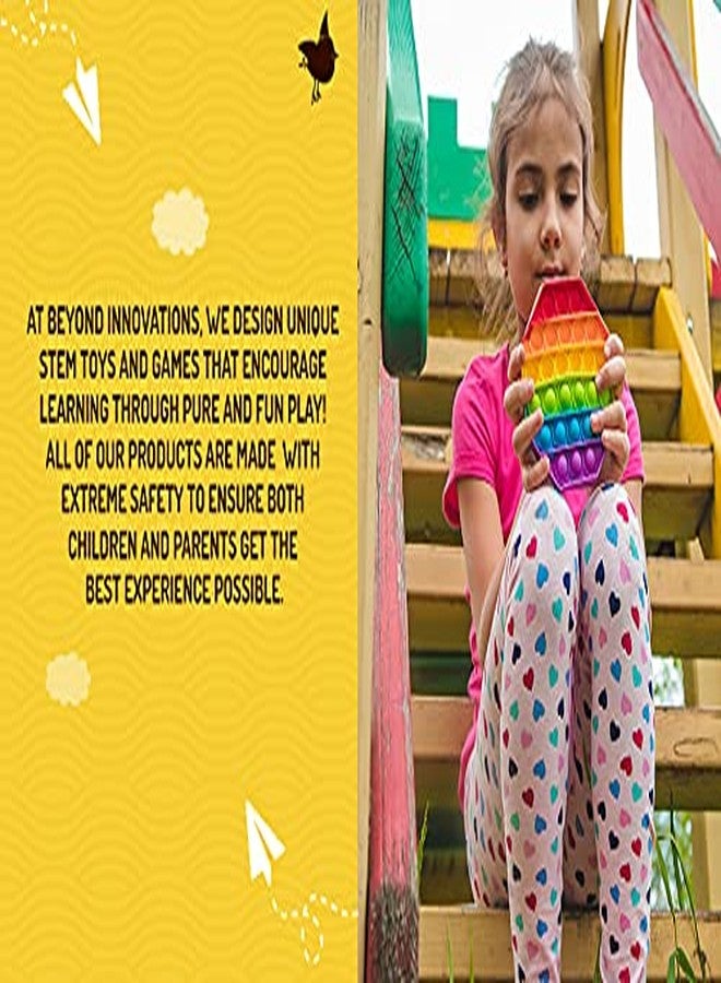 KBV Fidget Push Toy Stress Reliever Soft Silicone Pop Its Toy for Kids, Adults, Special Needs Autism Children (Octagon) - Image 3