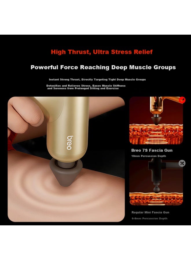 Breo 7s Fascia Gun Deep Muscle Massager Portable Mini Massage Gun Professional Fascia Massager Women's Day Gift - Image 2