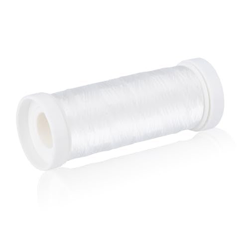 Simthread Clear Invisible Nylon Sewing Thread Monofilament 500M Thickness 0.1mm, for Sewing Beading and Hanging Decorations - Image 1