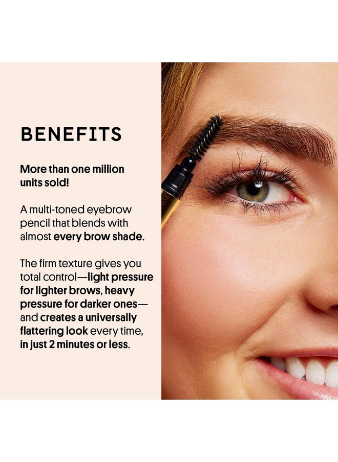 Winky Lux Winky Lux Uni Brow Eyebrow Pencil, Dual Sided with Spoolie, Longwearing Waterproof Eyebrow Crayon, Define Shape and Fill Brows, Brown, Blonde and Taupe Universal Shade  - Image 3