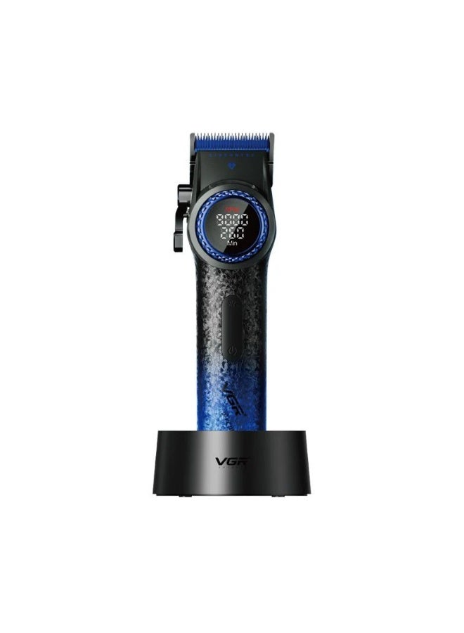 vGRASSP Professional Hair Clipper V-001, LED Display & Light, 5-Level Tapered Arm, 10 Combs & 4600mAh Battery Adapter - Image 2