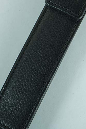 Cross Full Grain Italian Leather, Signature Perforated Detailing, Single Flip Top Pen Pouch with Secure snap, Black and Can Accommodate Any Cross Pen - Image 4