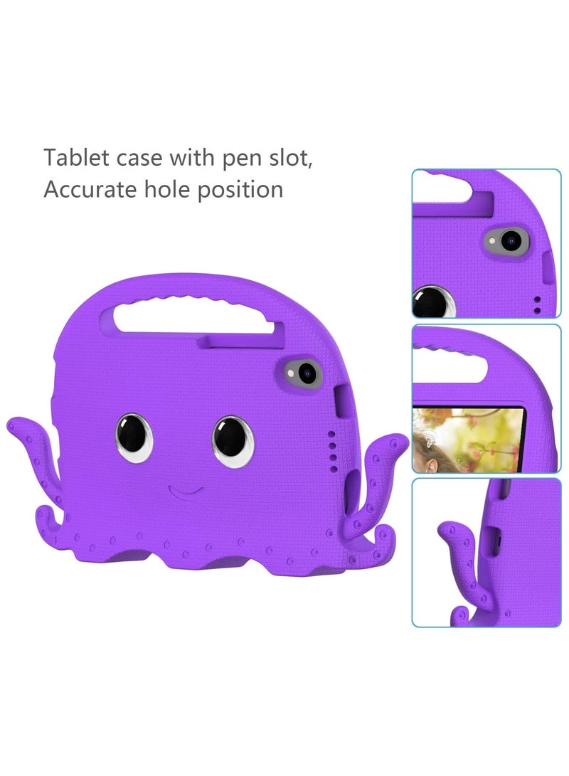 general Compatible Child Protective Cover for Huawei MatePad 10.4 with Grip Protective Cover | Child Protective Stand Tablet Cover Eva Shock Resistant Lightweight Drop Protective Cover - Image 5