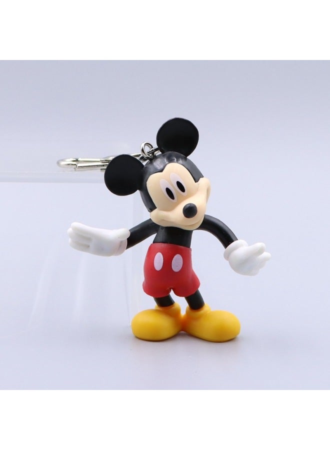 Hot Mouse Pluto Donald Duck U-button Doll Car Keychain Bag Accessories Pendant-color:Mouse With Arms + U Buckle  - Image 1