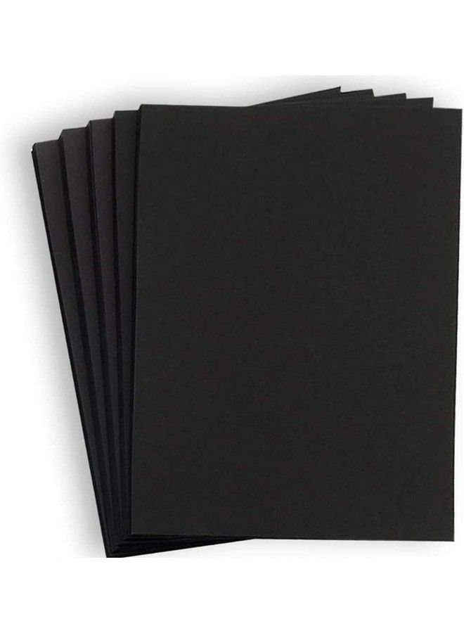 Hamilco 8X10 Black Cardstock Paper 80 Lb Cover Card Stock 50 Pack - Image 1