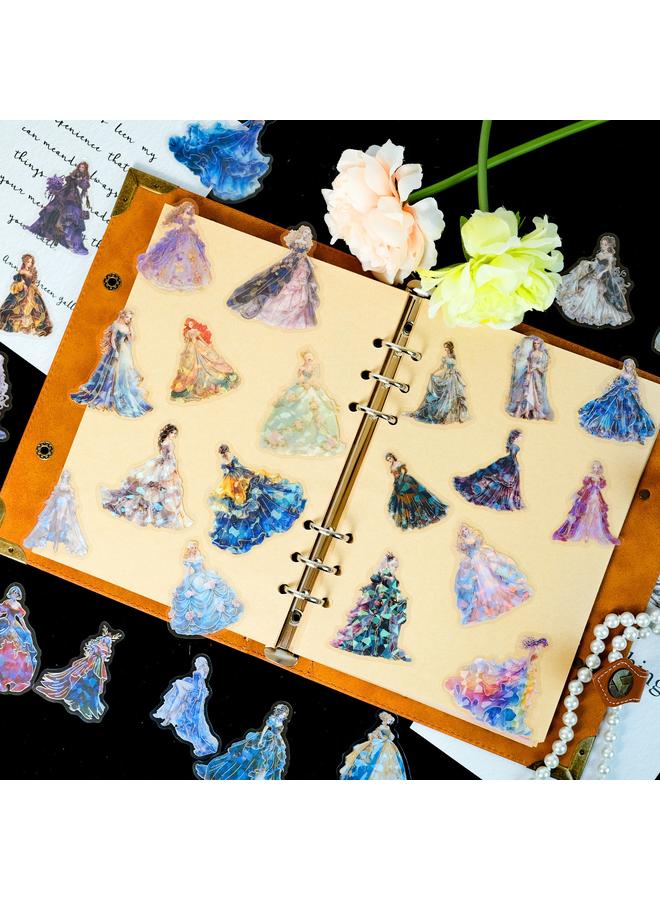 Bluejw 30 Pieces Of Dinner Gilding Dress Beauty Pet Stickers Hand Account Material Retro Decorative Graffiti Stickers - Image 5