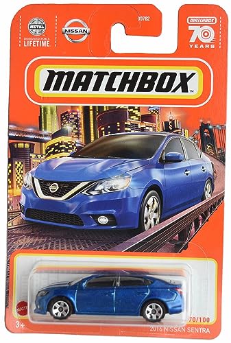 Matchbox 2016 Nissan Sentra, Blue 70/100 - Image 5