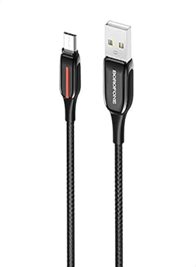Borofone BU14 Heroic charging data cable for Micro - black