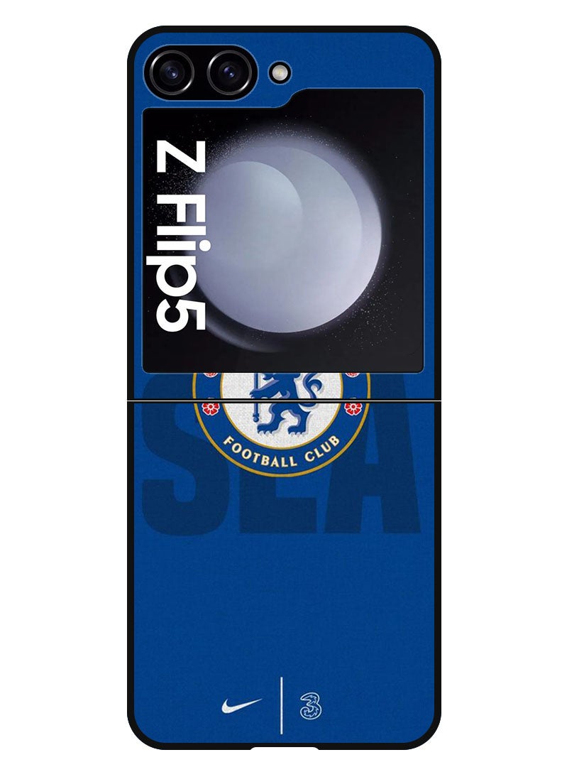 Theodor Protective Case Anti Scratch Shock Proof Bumper Cover For Samsung Galaxy Z Flip 5 Chelsea - Image 1