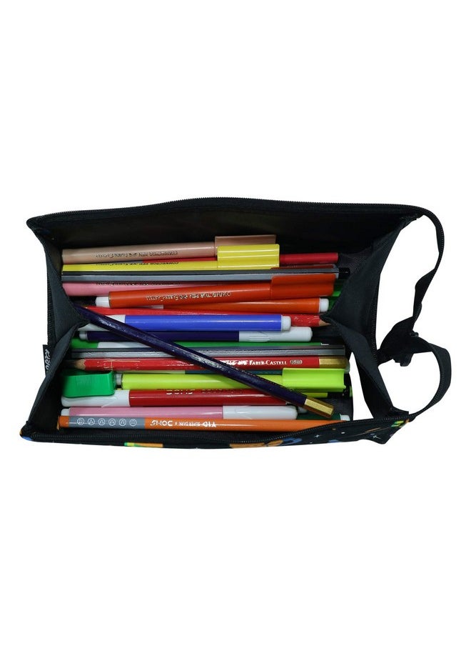 SMILY KIDDOS Smily Kiddos Polyester Smily Tray Pencil Case (Black) | Kids & School Pencil Case  - Image 5