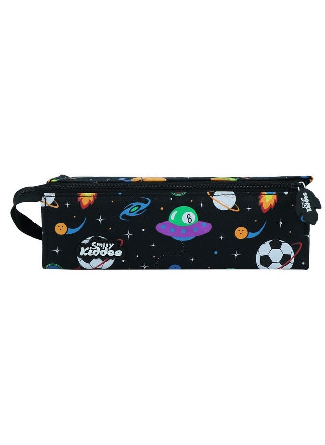 SMILY KIDDOS Smily Kiddos Polyester Smily Tray Pencil Case (Black) | Kids & School Pencil Case  - Image 1