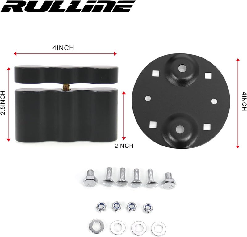 RULLINE حامل حزمة RX-PM رفوف الشحن مناسبة للحامل القياسي متوافقة مع علب الوقود والغاز والماء - Image 2