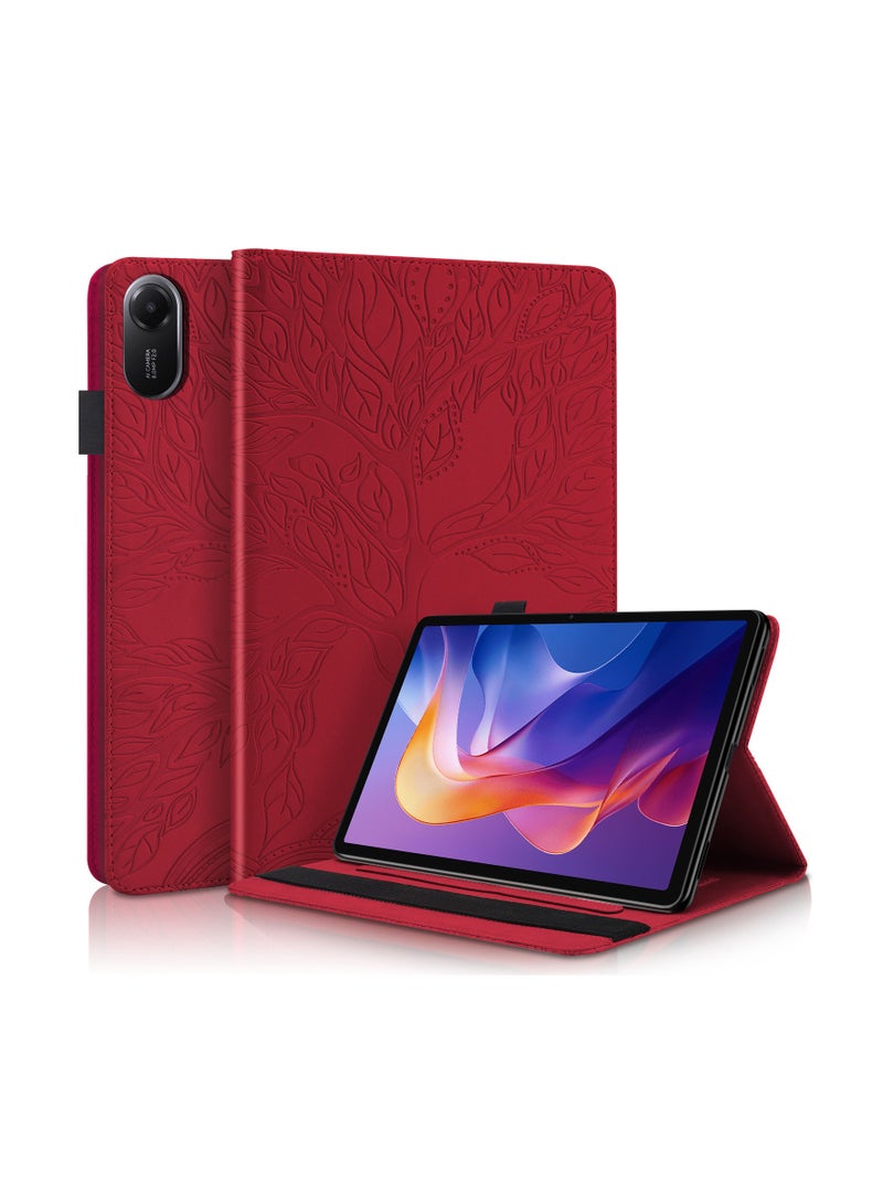 general Protective case for Redmi Pad 2 11 2025, PU leather cover flip stand case with elastic band and card holder