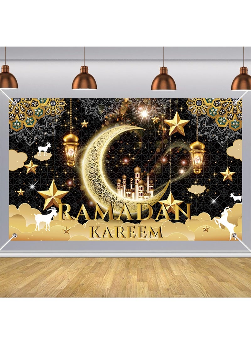ايكانبو - رمضان مبارك عيد مبارك ديكورات حفلات رمضان خلفية حفلات رمضان لافتة ديكورات حفلات رمضان رمضان مبارك كريم ديكورات منزلية - Image 1