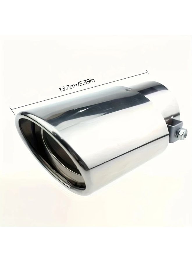 Universal Single Tube Straight Exhaust Tailpipe Muffler Cover With Drain Hole - Image 2