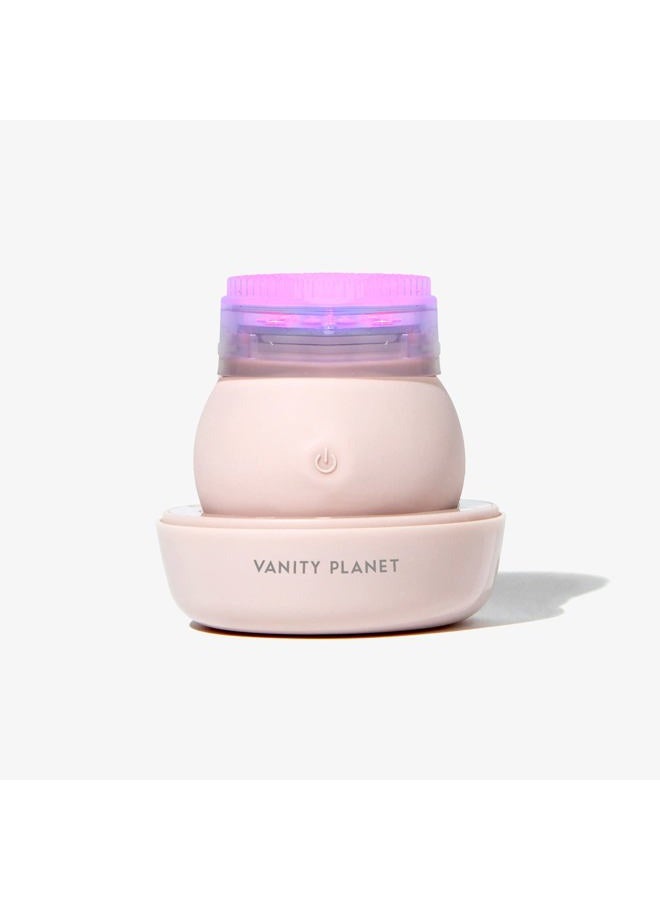 Vanity Planet LEDA Blue LED Silicone Face Brush - Deep Cleansing Light Therapy for Your Skin and Prevent Fine Lines, Wrinkles and Sunspots - Gentle for Sensitive Skin - Image 1