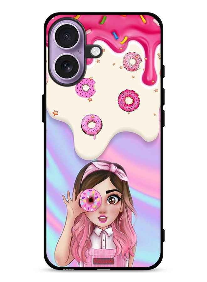 Tolwak Apple iPhone 17 Protective Case Cover Holding Donut - Image 1