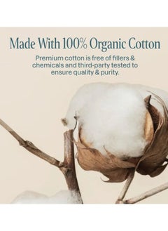 Cliganic Organic Cotton Swabs (500 Count), 100% Pure Natural Cotton, Chlorine-Free Hypoallergenic, Soft, Gentle & Absorbent Buds  - Image 4